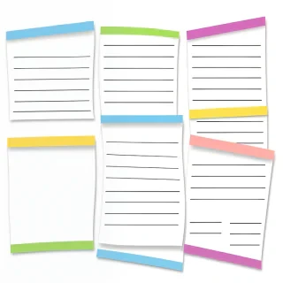 sticky notes png transparent