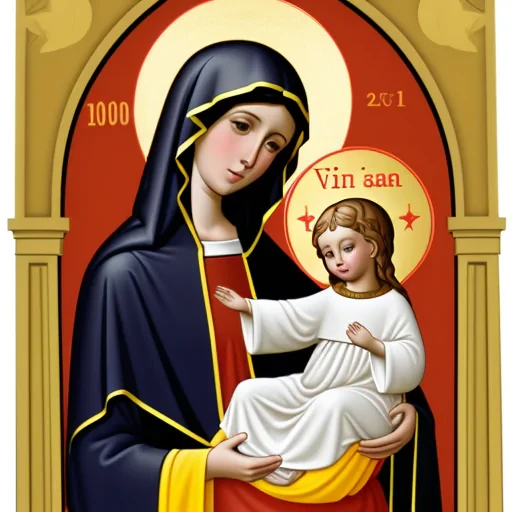 virgin mary clip art