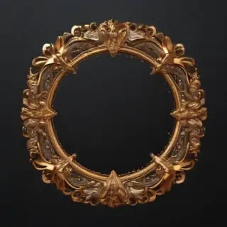 transparent background gold border