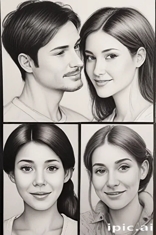 drawings of family