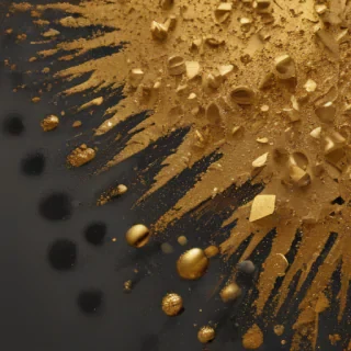 gold glitter png