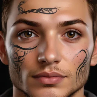 face tattoo png