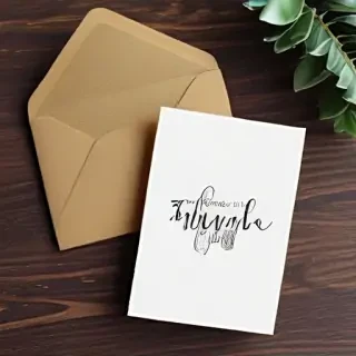 greeting card mockup