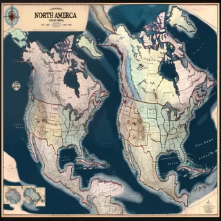north america map