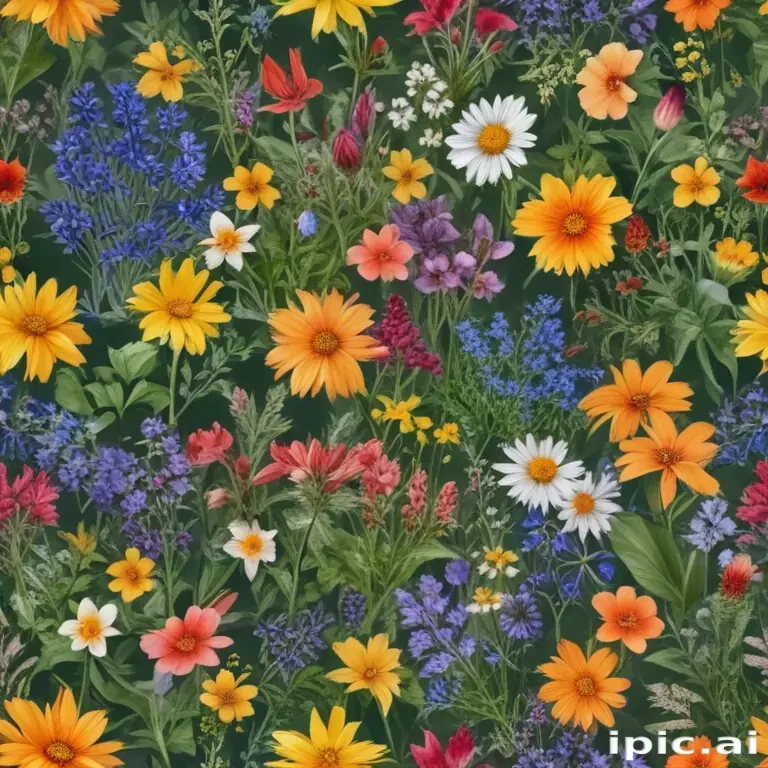wildflowers transparent background