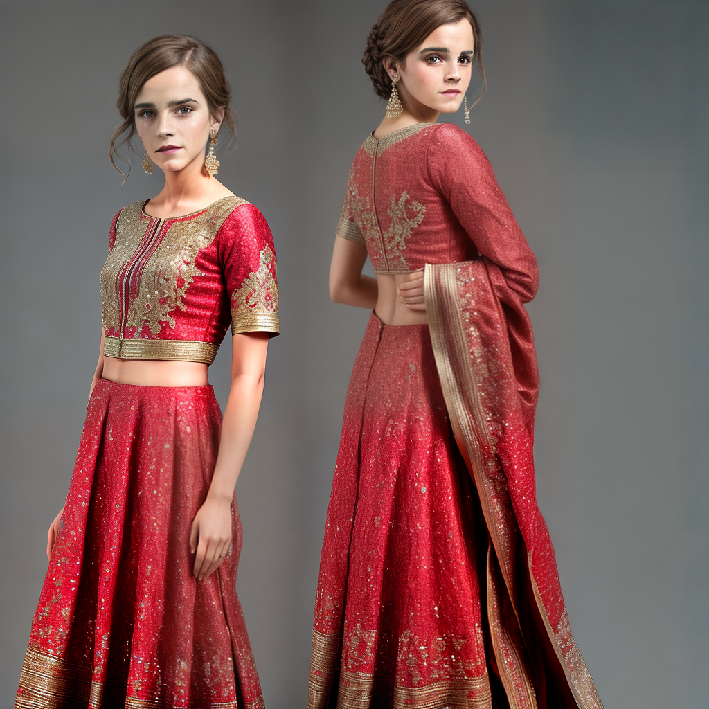 Emma Watson in indian outfit