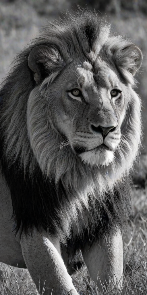lion black and white pictures