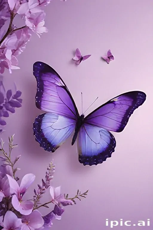 purple butterfly wallpaper aesthetic