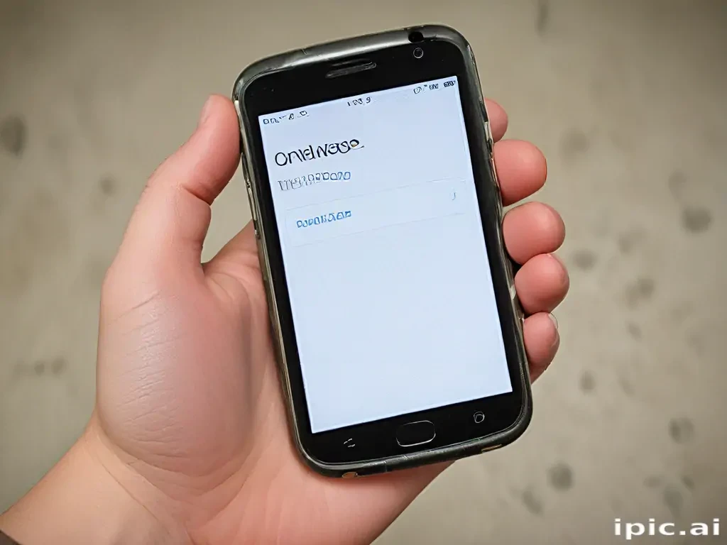 hand holding cell phone