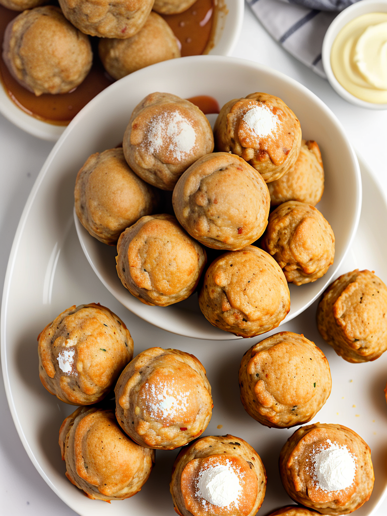 sausage balls made with pancake mix