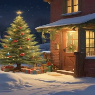 vintage christmas illustration