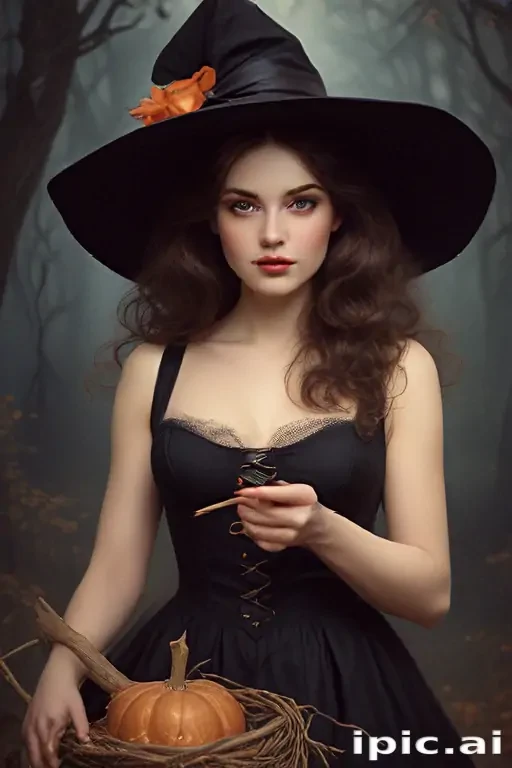 vintage witch art