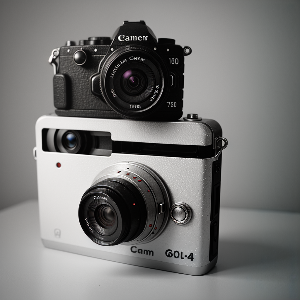 Two Stylish Cameras Showcasing Modern Photography Technology and Design ...