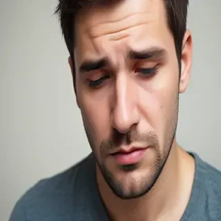 man in sad