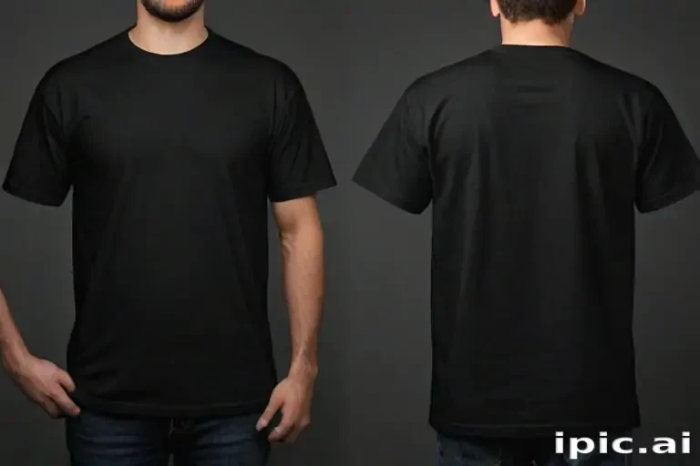 high resolution black t shirt template