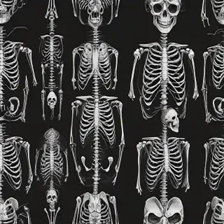 skeleton background