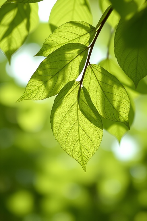 leaves transparent