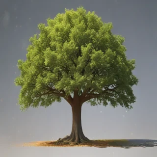 trees no background