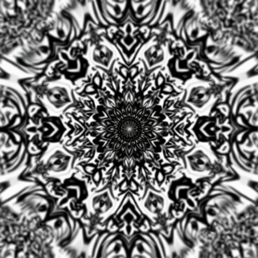 create a digital illustration of abstract patterns in black and white with intricate designs, using a Canon EOS R5 with a 50mm lens, aperture f/1.8, ISO 100, and a top-down camera view.