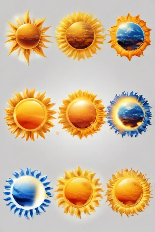 sun clip art transparent background