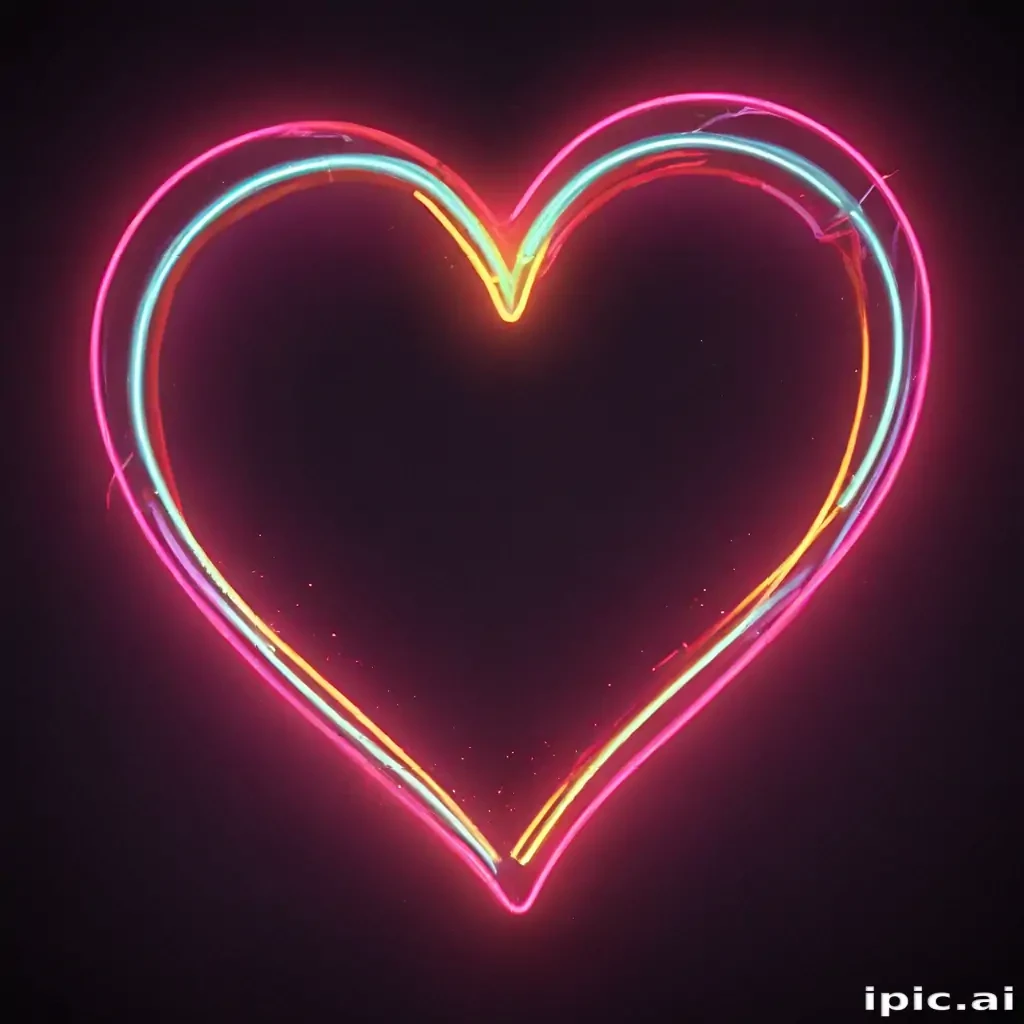neon heart png