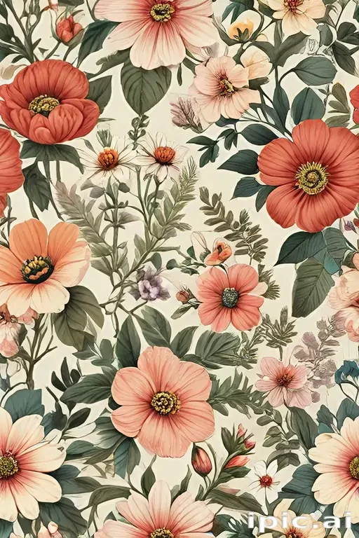 vintage flower illustration