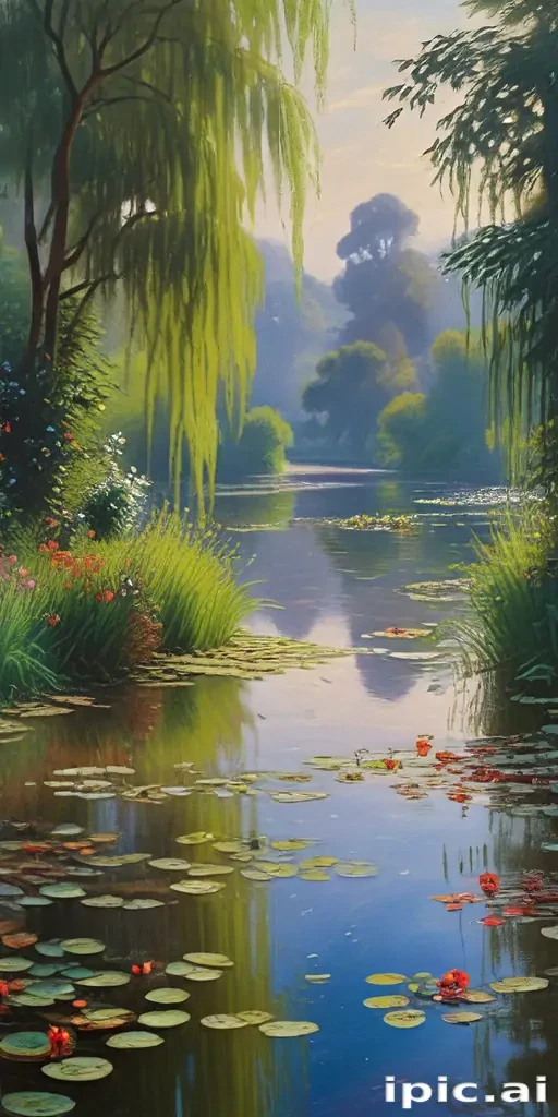 monet painting wallpaper