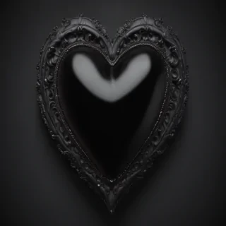 black heart image