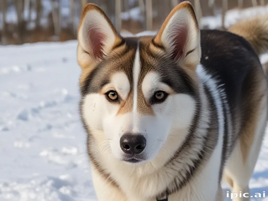 alaskan husky shepherd