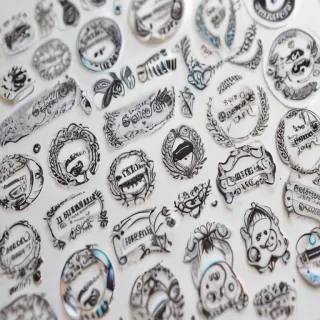 transparent cute stickers