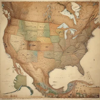 map of united states of america