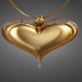 gold heart png