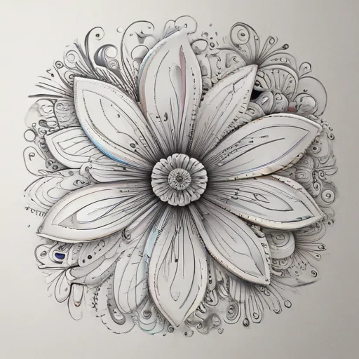 flower doodle art