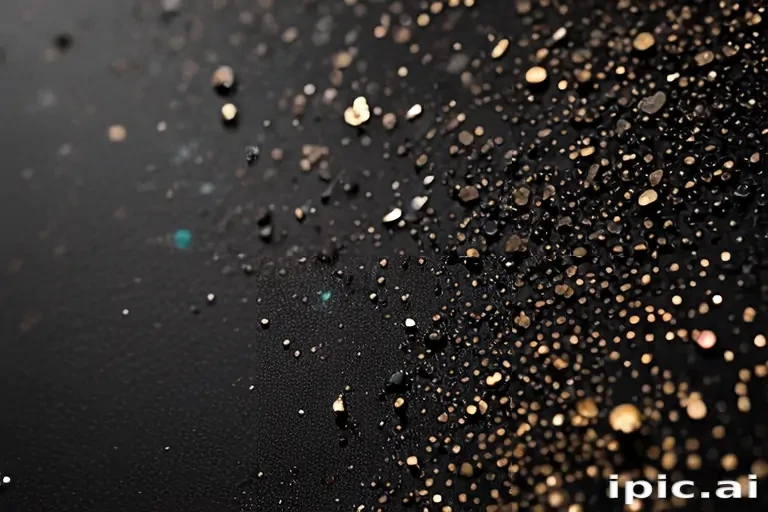 glitter on black background