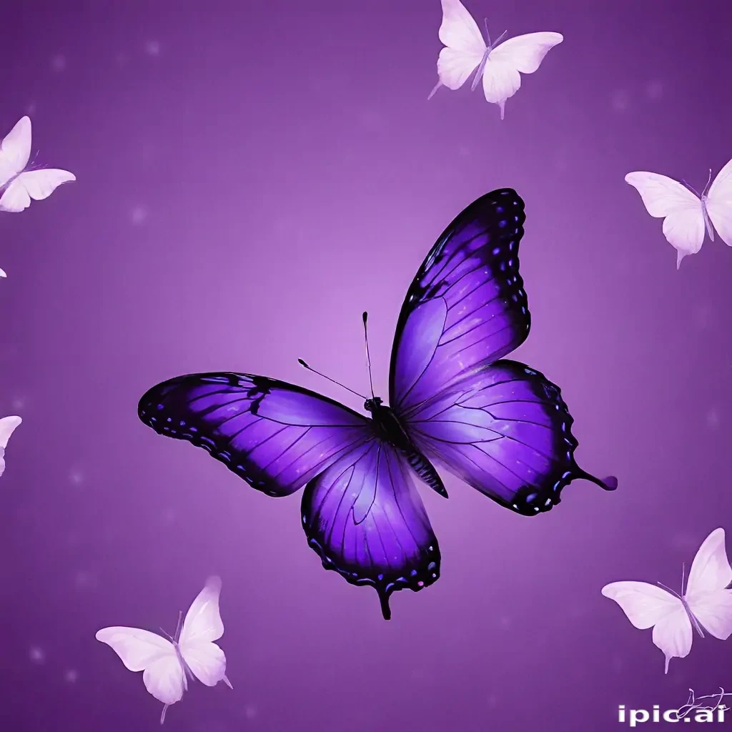 purple wallpapers butterfly