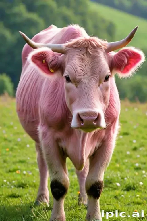 pink cow wallpaper