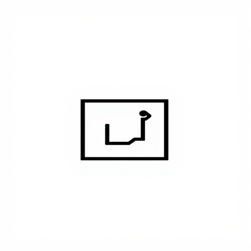 Create a minimalist black logo on a white background, featuring simple geometric shapes, shot with a 50mm lens, aperture f/2.8, ISO 100, in a studio setting using a DSLR camera.