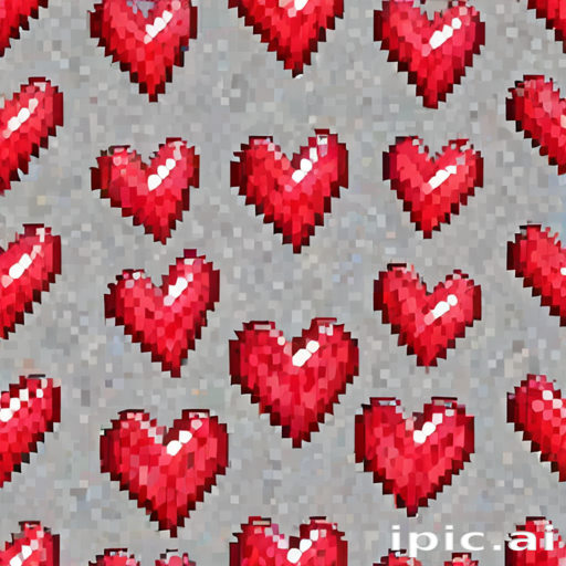 pixelated heart png