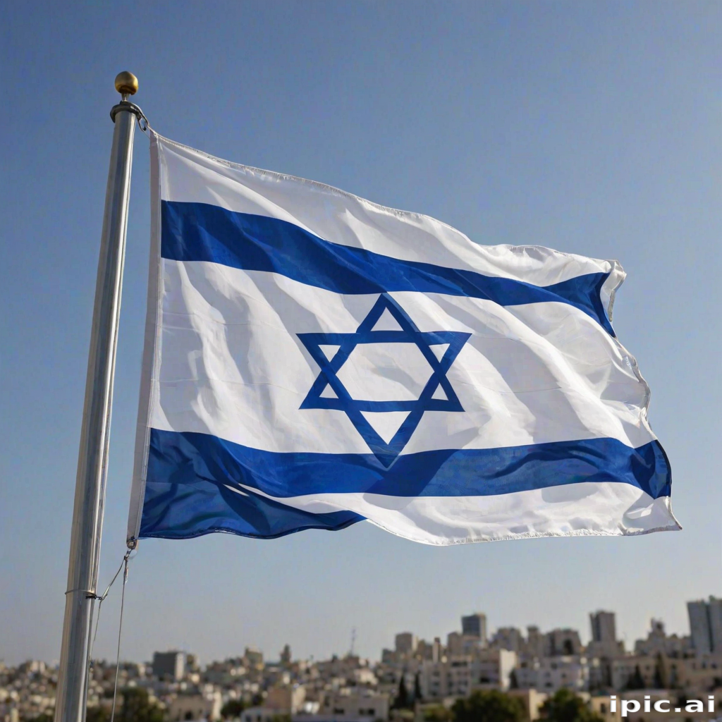 transparent israel flag