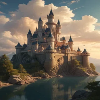 castle in cartoon
