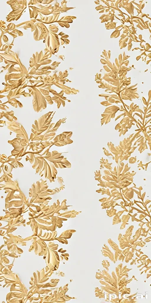 white background gold