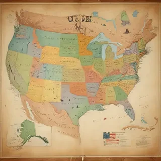 map of united states of america