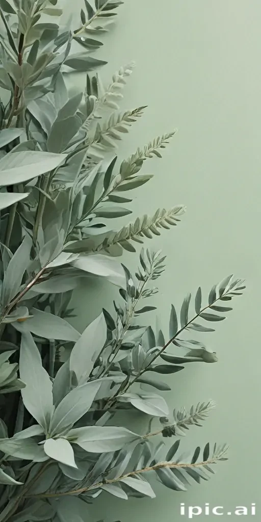 sage green aesthetic background
