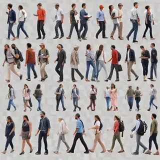 people walking png
