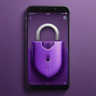 purple lock screen