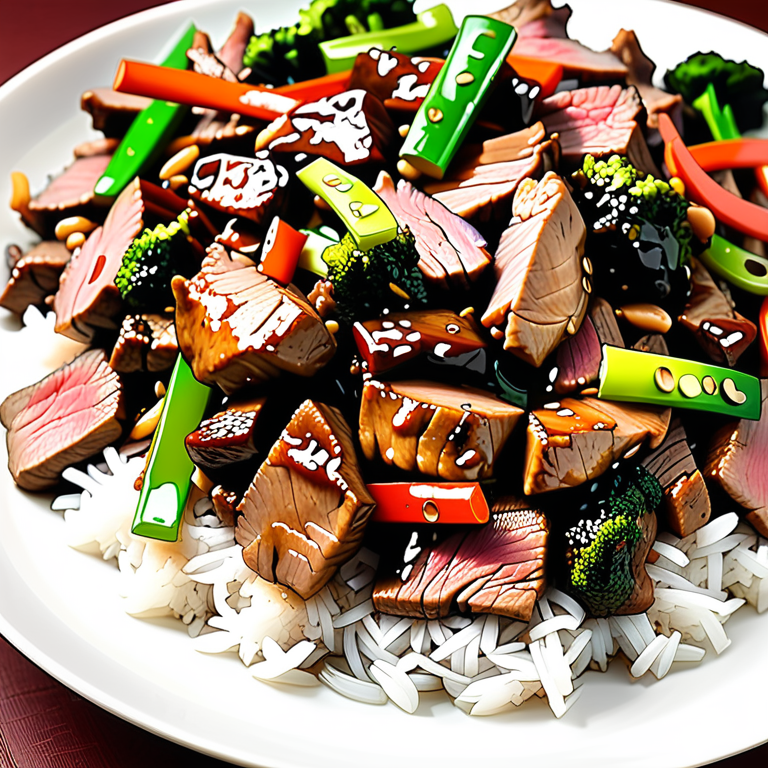 stir fry chicken and beef