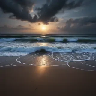 dark beach wallpaper