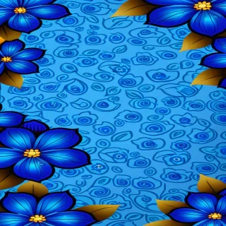 blue flowers background