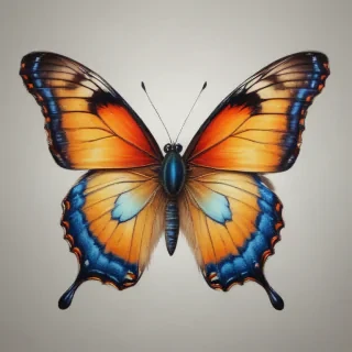drawing of a butterfly