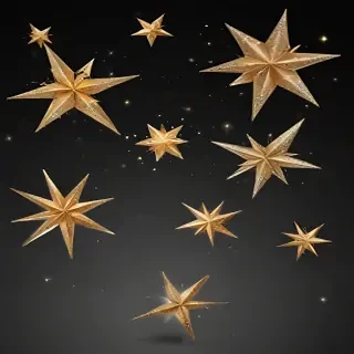 glittering stars png